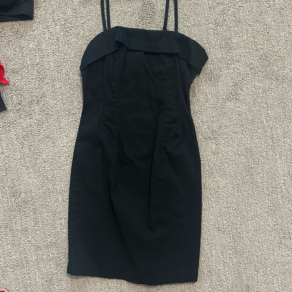Black mini dress corset style